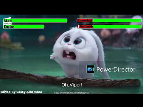 The Secret Life of Pets Sewer Chase with healthbars