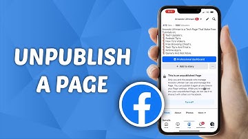 How to Unpublish a Facebook Page