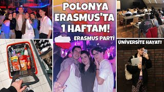 POLONYA ERASMUS'TA HAFTALIK VLOG! Gece hayatı, okul, market, ikinci elci, banka, yaşam #ErasmusVlog