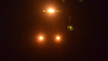 CSX C319-20 with A SD70MAC Leader In The Dead Of Night In Chapin SC