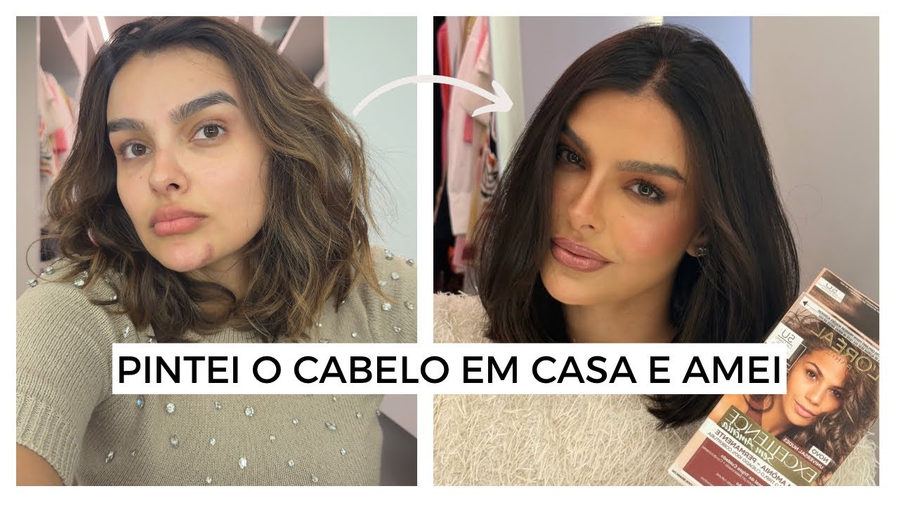 PINTEI O CABELO EM CASA USANDO EXCELLENCE SEM AMÔNIA DE L'ORÉAL PARIS