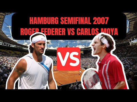 Roger Federer vs Carlos Moya (Nadal's coach) | Hamburg SF 2007 (HD)