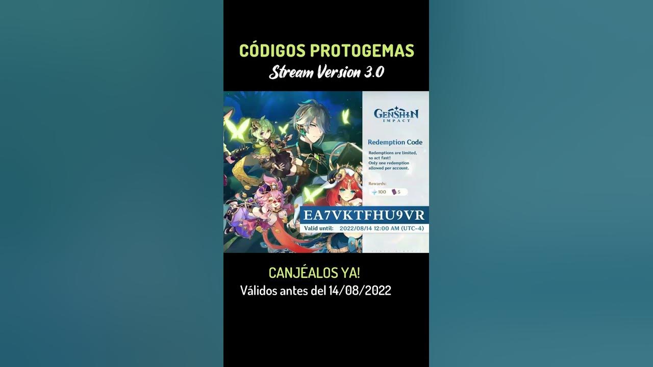 CÓDIGOS PROTOGEMAS VÁLIDOS para Genshin Impact (abril de 2022)