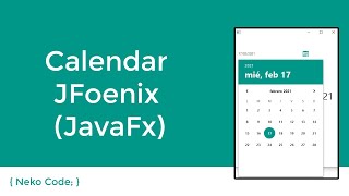 Calendar JFoenix (JavaFx)