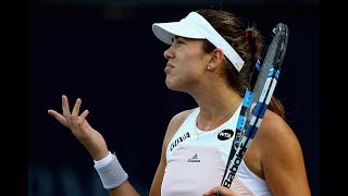 Agnieszka Radwanska vs Garbine Muguruza Dubai 2015 Highlights