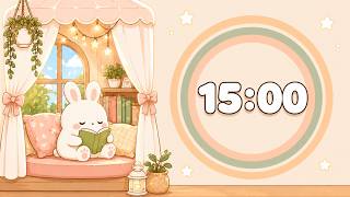Celebrity 15 Minute Aesthetic Timer ⏱️ Radial Countdown in 3 Phases | Study Timer | Pomodoro Focus Net Worth