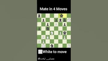 Mate in 4 Moves ‼️‼️ #chess #checkmate #chesstactics #chessgame #puzzle