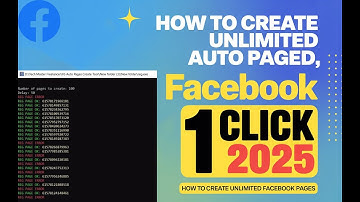 How to Create Multiple Facebook Page Software 2025 | Unlimited Facebook Pages Create Tool