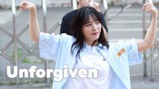 [vertical] &#39;unforgiven&#39; lesserafim  || YuKagawa 카가와유 #kpopdancecover 홍대 버스킹 250723