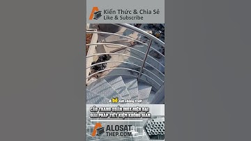 CẦU THANG XOẮN INOX HIỆN ĐẠI GIẢI PHÁP TIẾT KIỆM KHÔNG GIAN #alosatthep #youtubeshorts