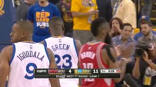 Draymond Green dirty illegal screen on Pat beverley