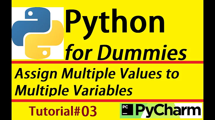 Python tutorial 03 | Assign multiple values to multiple variables