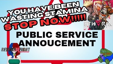 PUBLIC SERVICE ANNOUNCEMENT STOP WASTING YOUR STAMINA AND BRICKING YOUR ACCOUNT IN ETHERIA RESTART
