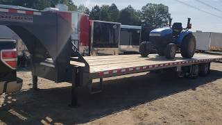 midsota 36 ft hydraulic dove tail equipment trailer