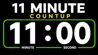 11 Minute Count Up Timer ⏱️ | Stopwatch | Full Screen HD