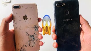 Found Abandoned Computer and broken phone | Restoration phone oppo F9 iPhone 7Plus