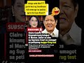 Claire Castro kinumpirmang tutugon si BBM sa petisyon na inihain ng Korte Suprema#wow#goodnews#viral