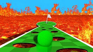 DODGE THE DEADLY LAVA HOLES! (Golf It)