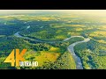 Bird's Eye View of Ukrainian Rivers - Desna River from Above - Ambient Drone Film 4K + Music