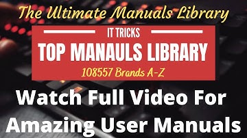 How to Find User Manual of any lost device | User manual | Perfect web app for finding user manuals