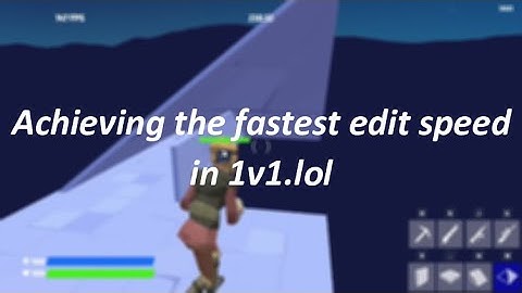 *FASTEST EDIT SPEED* in 1v1 lol (Using speed boost hack)