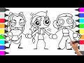 Drawing KPop Demon Hunters Characters Part 25 / Satisfying Huntrix Coloring Pages / Rumi Mira Zoey