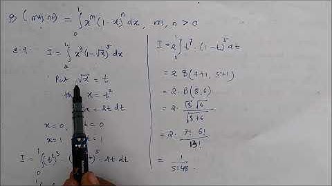Beta Function Example 1
