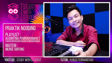 #6P NGODING IMPLEMENTASI MERGE SORT PADA BAHASA PEMROGRAMAN JAVA | ALGORITMA PEMROGRAMAN 2