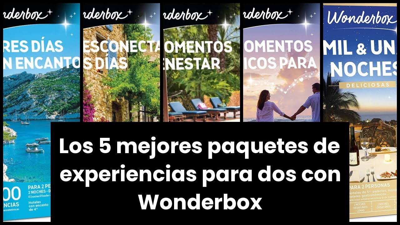 WONDERBOX PARA DOS: Los 5 mejores paquetes de experiencias para