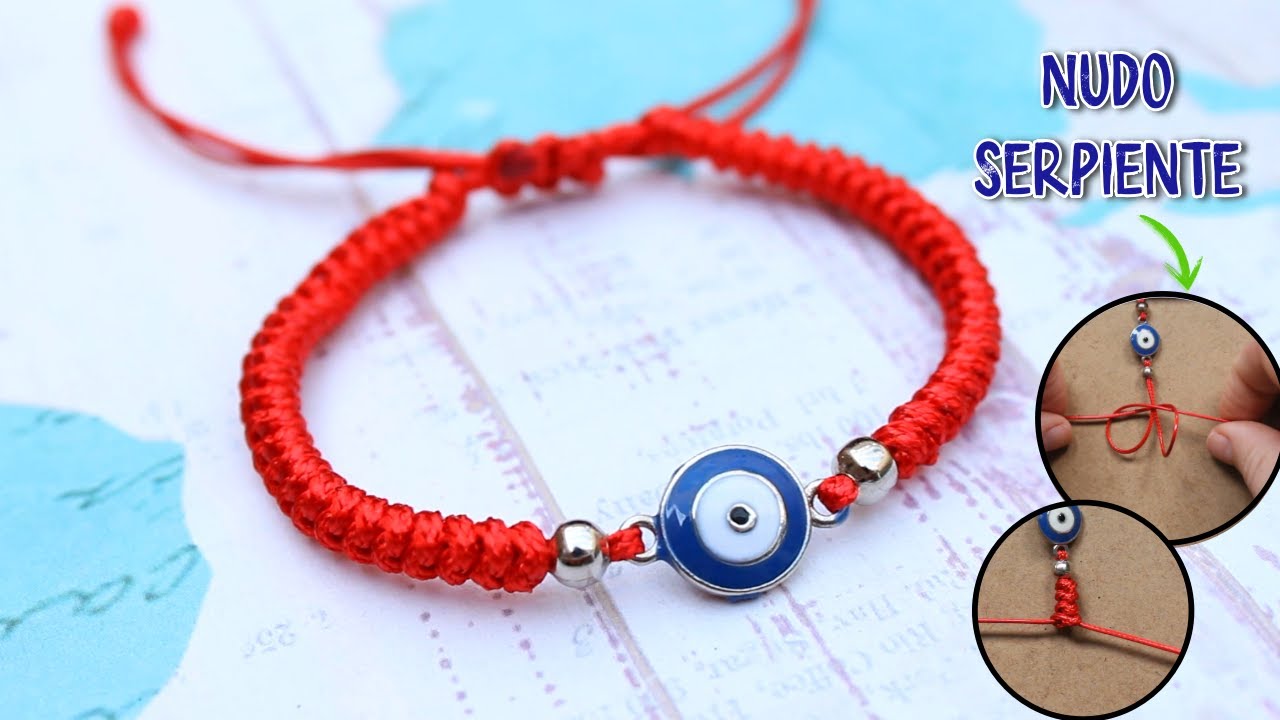 DIY Pulsera Con Hilo Chino y Dije Fácil y Rápida ❤️