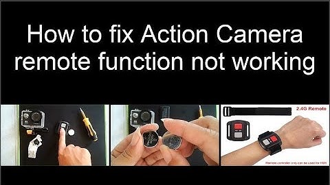 Eken h9r remote control trouble solved! Fixed Action Cam waterproof
