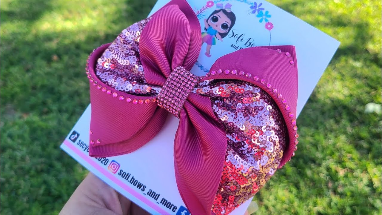 Moño Elegante facil de recrear con listón sólido de 3