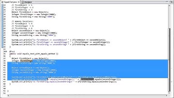 Java equals vs == operator