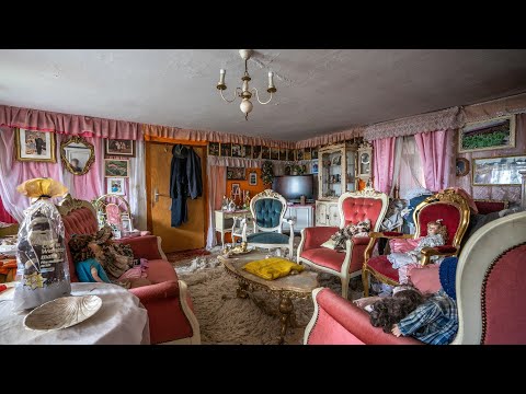Чарующий заброшенный розовый сказочный дом в Германии (нетронутый)