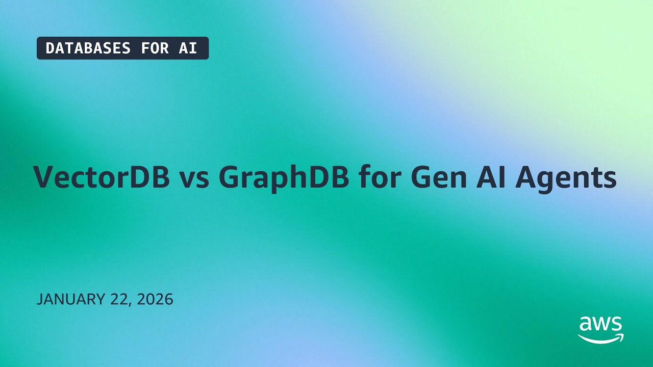 VectorDB vs GraphDB for Gen AI Agents | Databases for AI