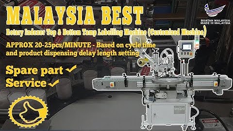Rotary Indexer Top & Bottom Tamp Labelling Machine - Customer Site