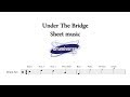 Under The Bridge by Red Hot Chili Peppers - Drum Score (Request #70)