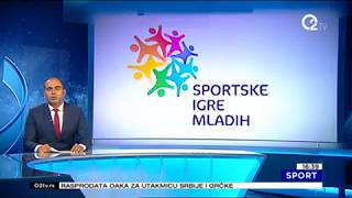 2019. - O2 Tv U Sportskom Bloku Vesti O Početku Međunarodnog Finala Sportskih Igara Mladih U Splitu
