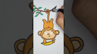 #monkey #drawing #coloring #youtube #art #recommendations