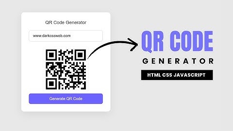 Make Your Own QR Code Generator In 2 Minutes