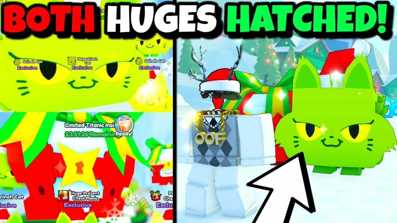 Zap!  Huge Grinch Cat - Pet Simulator X