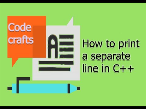 Print a separate line in c++ C++/ Solved programs