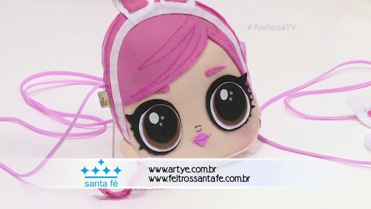Ateliê na Tv - Mônica Roma – Bolsinha LOL Coelhinha