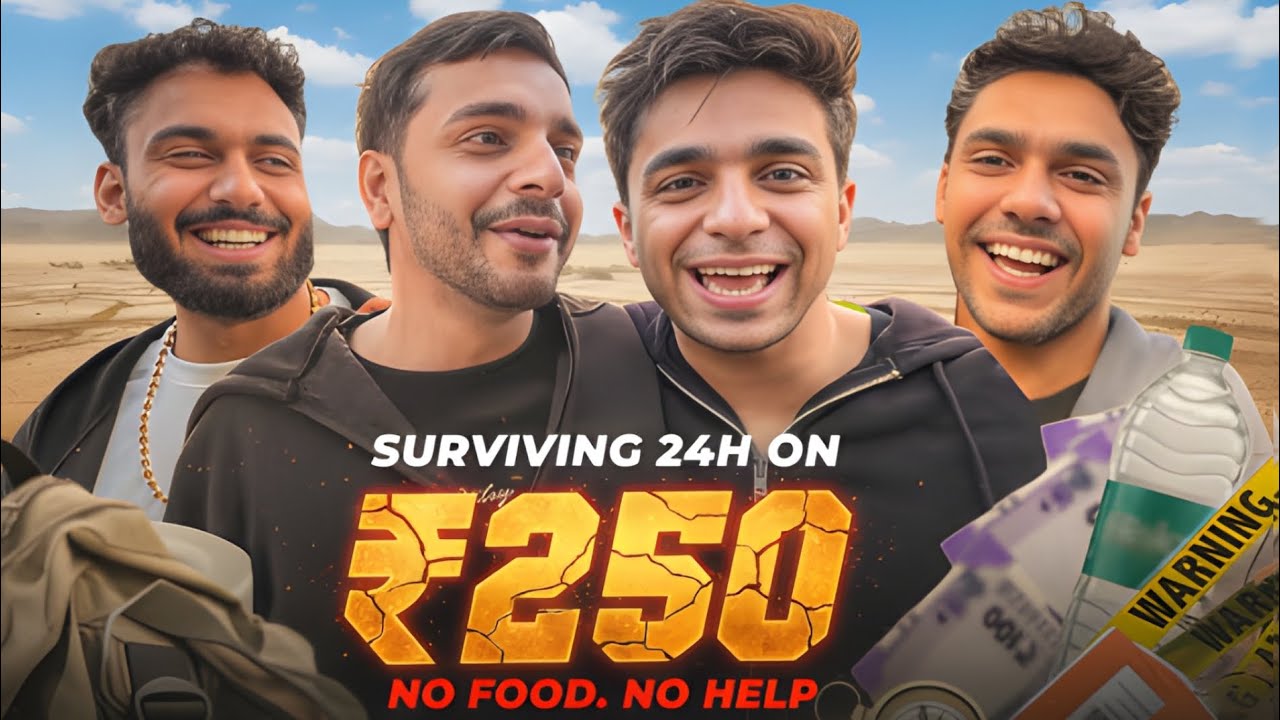 Surviving 24 Hours on Rs.250 - Challenge VLOG | Aarush Bhola