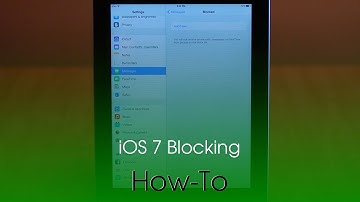 How To Block Contacts In iOS 7