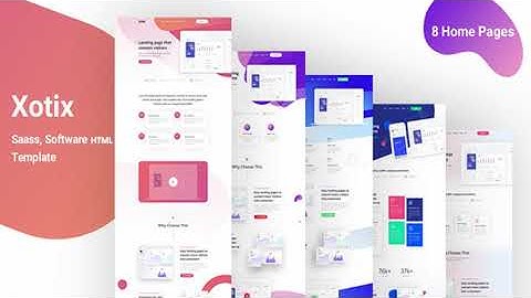 Xotix - Software & Saas Landing Page Template | Themeforest Website Templates and Themes