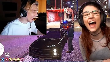 XQC FORGETS THE VOICE CHANGER - Wolfabelle Reacts to Funny GTA RP Clips - Wolfabelle Highlights