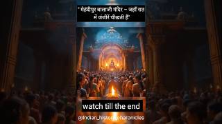 Vol 8"🕍 मेहंदीपुर बालाजी मंदिर–जहाँ रात में जंजीरें चीख़ती हैं"#trending #shorts #history #ytshorts