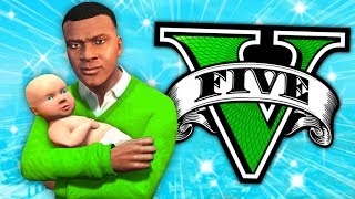 FRANKLIN TIENE un BEBÉ en GTA 5! Grand Theft Auto V - GTA V
