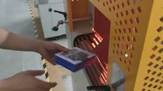 Automatic mobile phone box shrink wrap packing machine